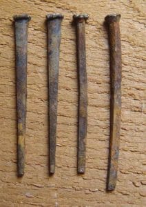 Cut nails from 1860